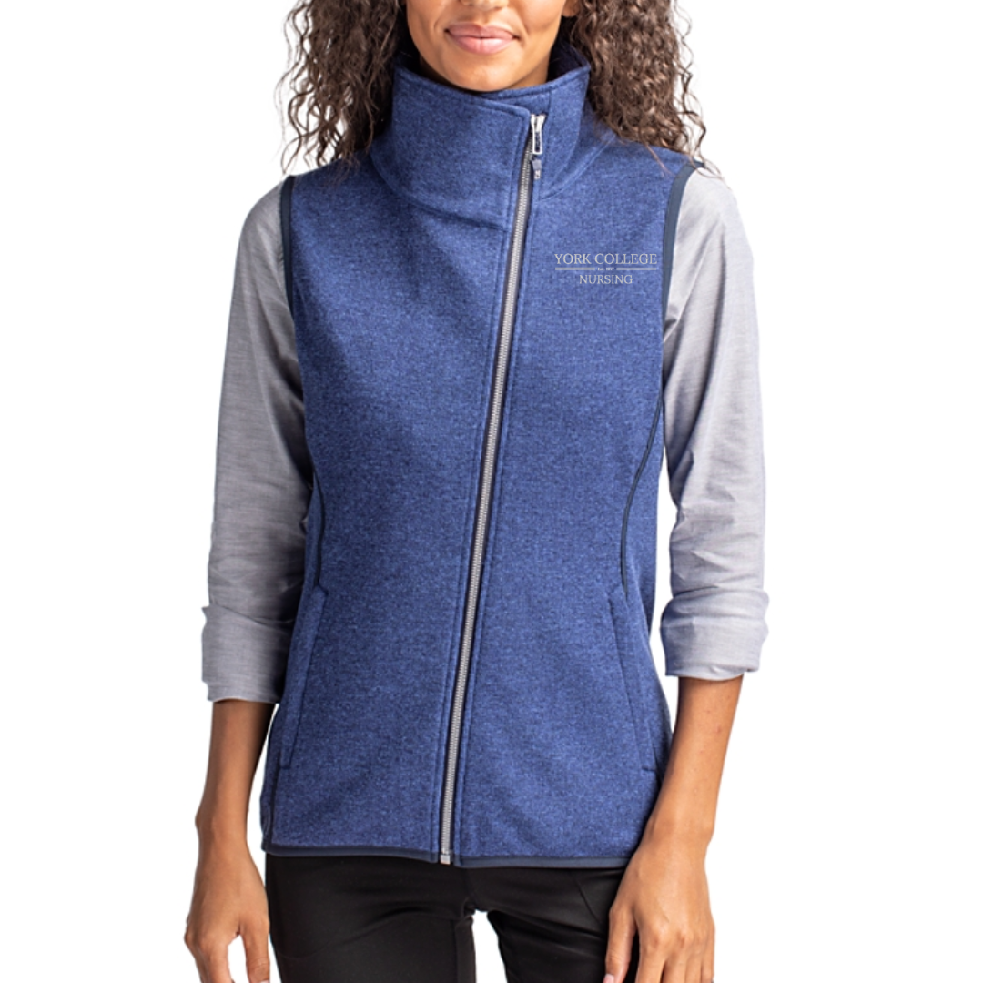 NURSING EMP SHOP - CUTTER AND BUCK ASYMMETRICAL VEST