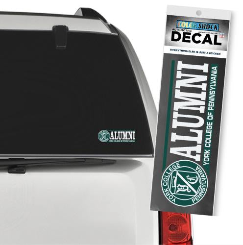 Decal: York College Alumni - 6.5" x 2.5"