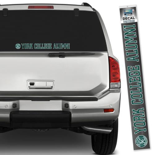 Decal: York College Alumni Strip - 15.5" x 1.5"