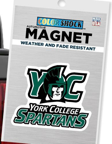 Magnet: York College Spartans w/Logo