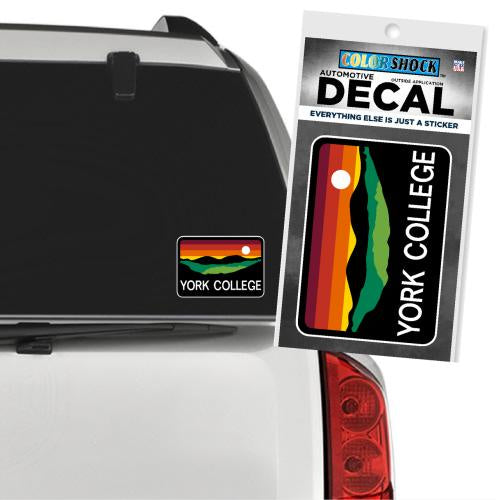 Decal: York College Horizon - 5.5" x 3.5"