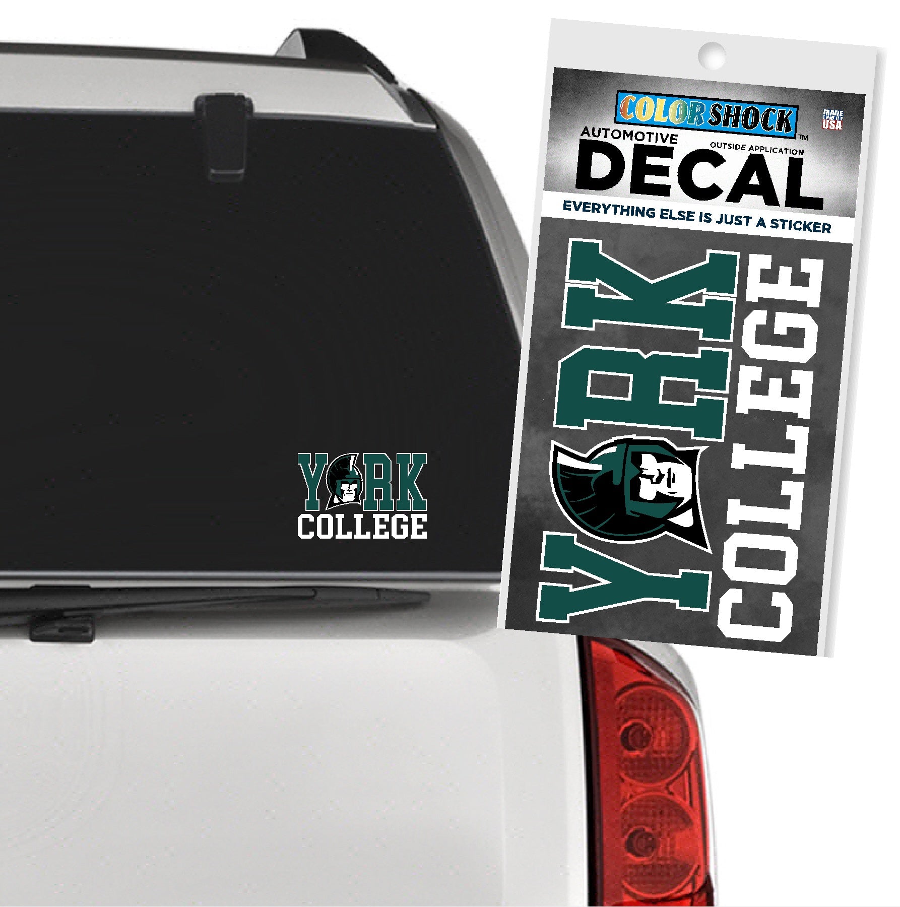 Decal: Y(Spartan)rk College - 5.5" x 3.75"