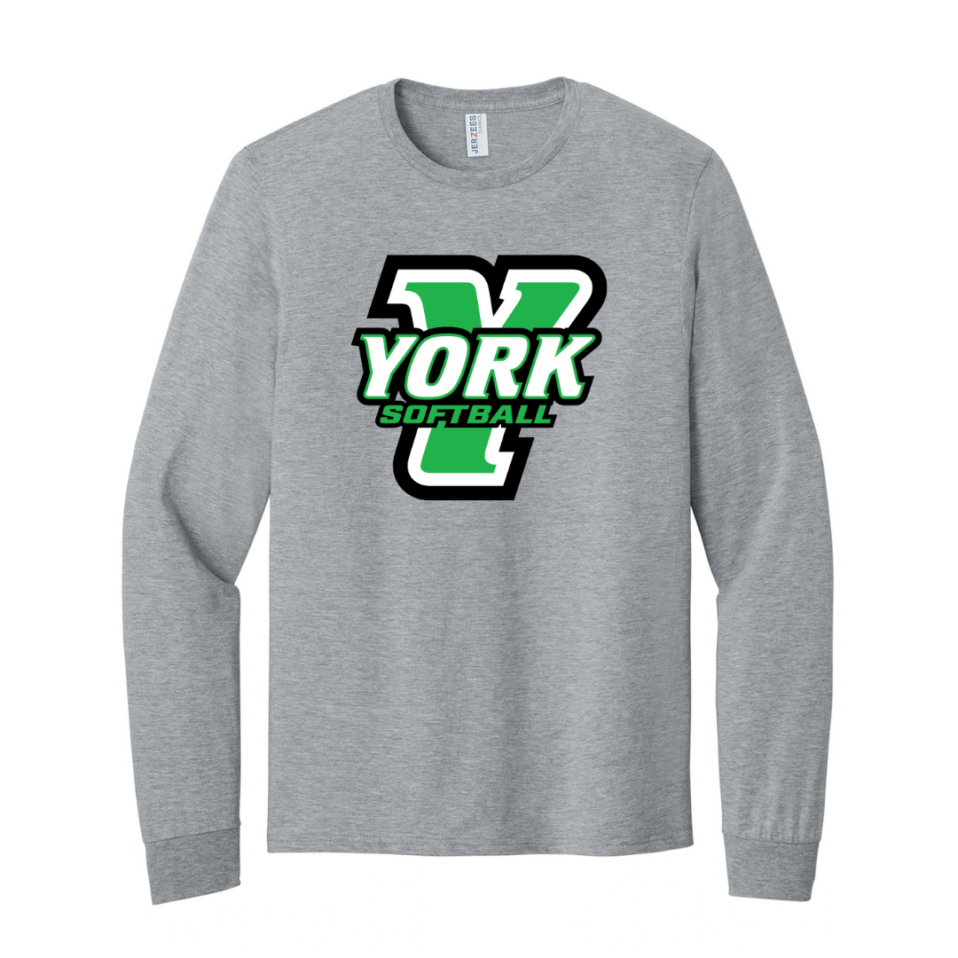 CUSTOM JERZEES CLASSICS LONG SLEEVE T-SHIRT- SOFTBALL