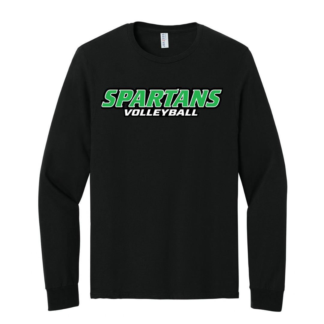 CUSTOM JERZEES CLASSICS LONG SLEEVE T-SHIRT-VOLLEYBALL