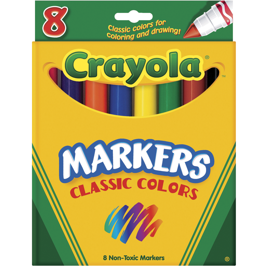 Crayola Broad Markers - 8Pk, image size:939x939