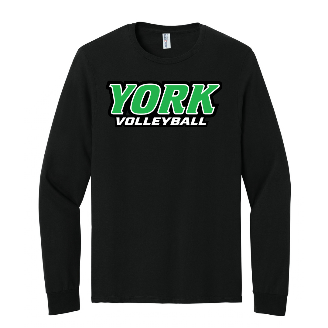 CUSTOM JERZEES CLASSICS LONG SLEEVE T-SHIRT-VOLLEYBALL