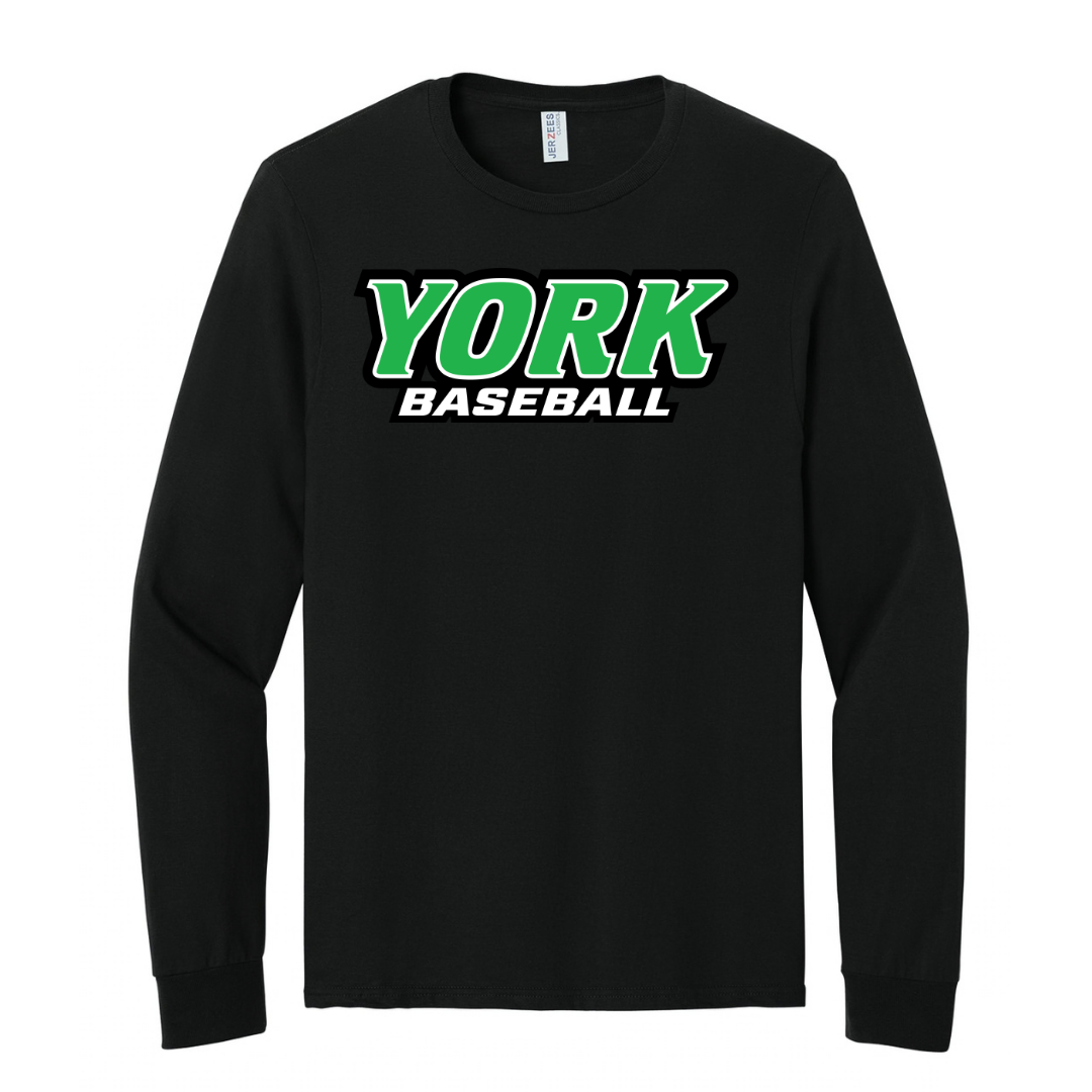 CUSTOM JERZEES CLASSICS LONG SLEEVE T-SHIRT-BASEBALL