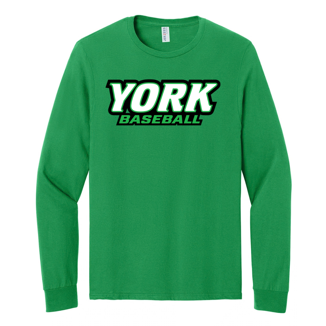 CUSTOM JERZEES CLASSICS LONG SLEEVE T-SHIRT-BASEBALL