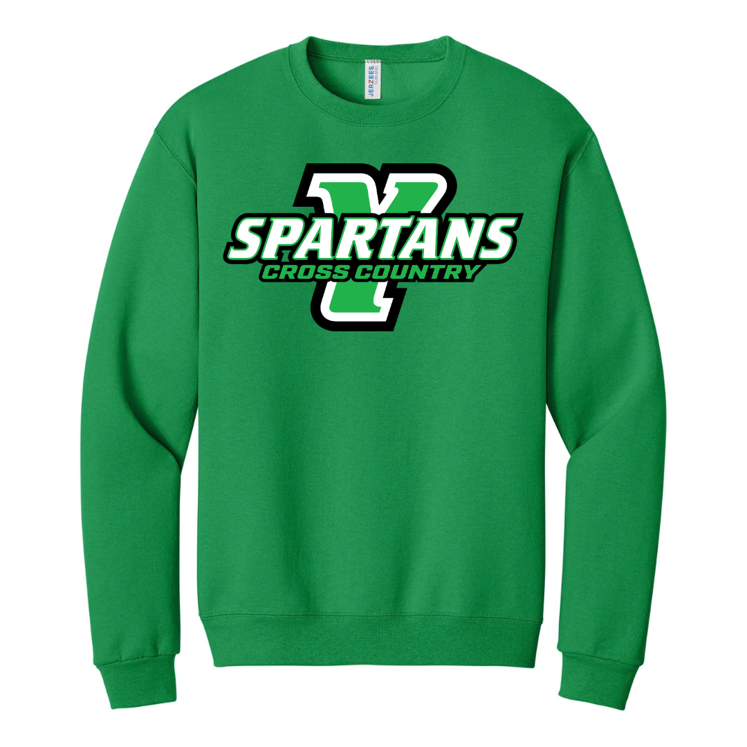 CUSTOM JERZEES CLASSICS CREW SWEATSHIRT- CROSS COUNTRY