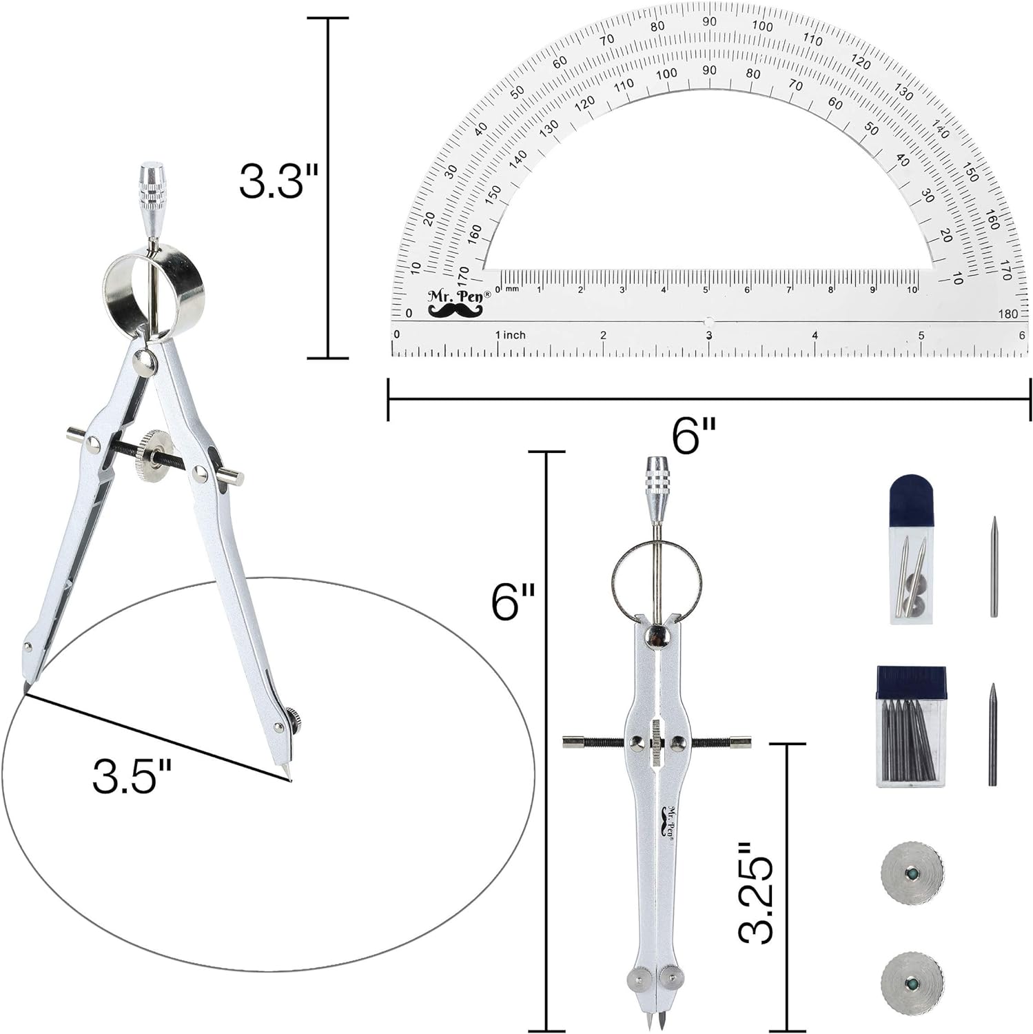 Protractor and Compass Set (EGR264)