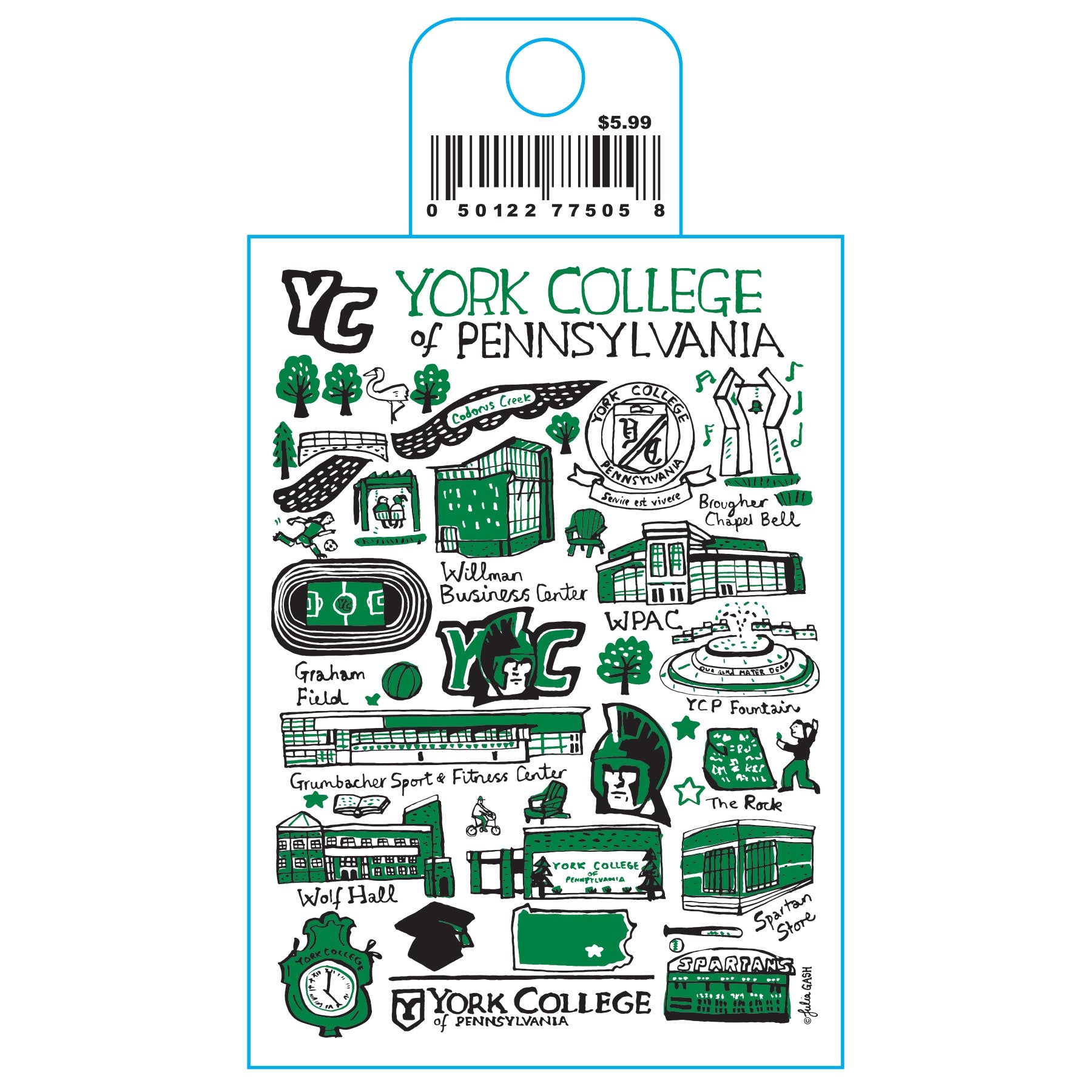 Julia Gash Vinyl YCP Sticker