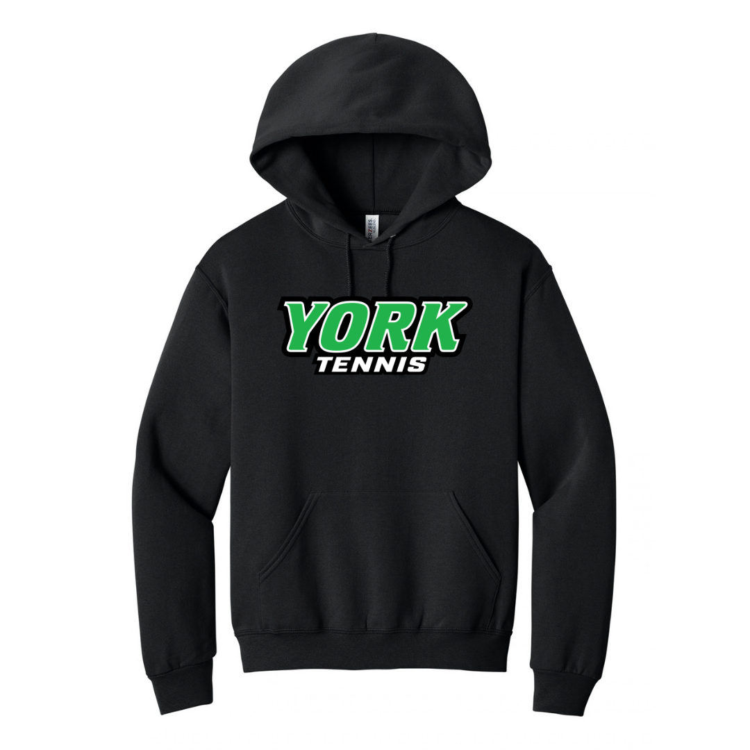 CUSTOM JERZEES CLASSICS HOOD SWEATSHIRT- TENNIS