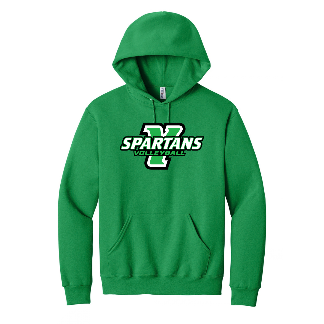 CUSTOM JERZEES CLASSICS HOOD SWEATSHIRT- VOLLEYBALL