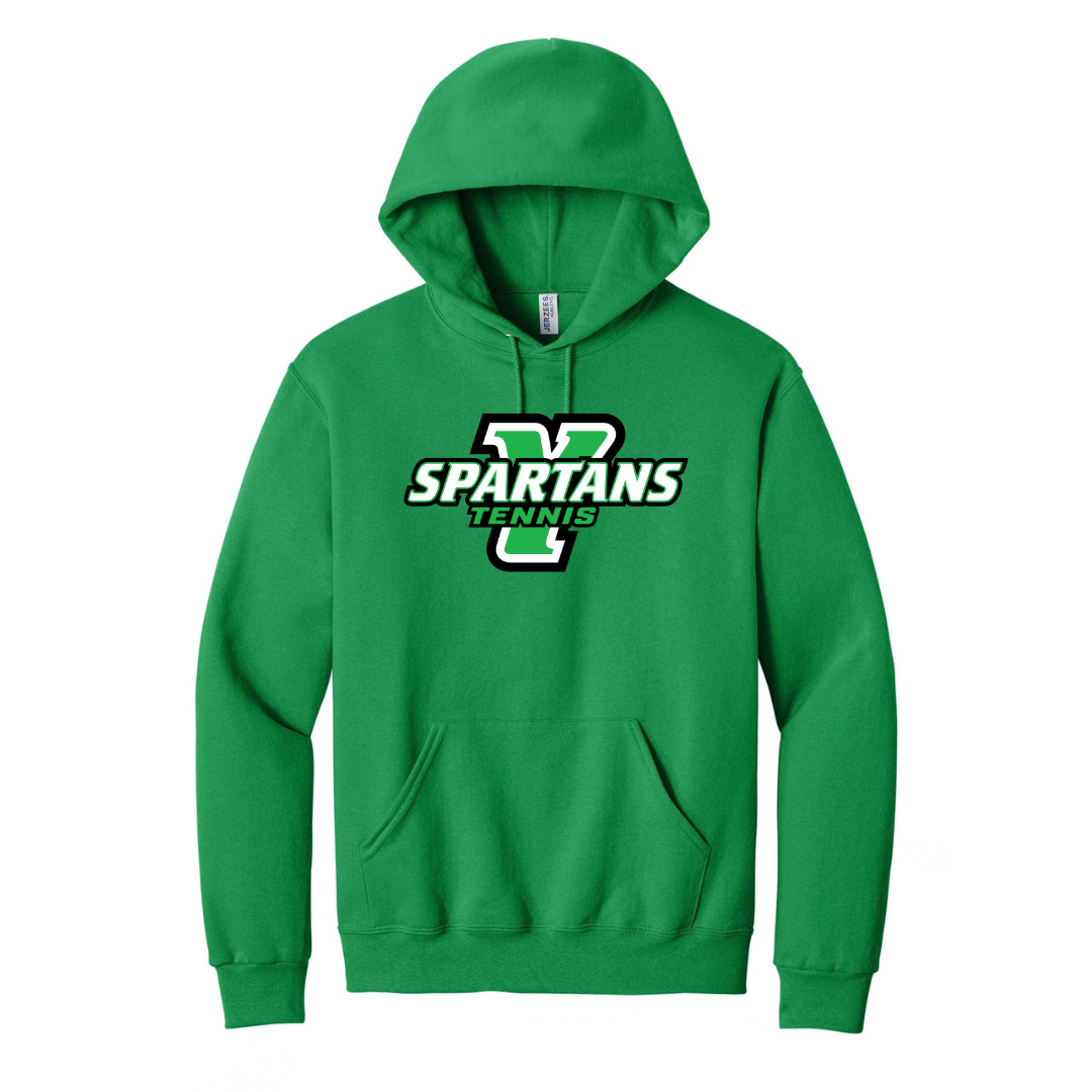 CUSTOM JERZEES CLASSICS HOOD SWEATSHIRT- TENNIS