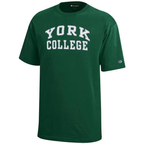 CHAMPION YOUTH S/S T-SHIRT WITH YORK OVER COLLEGE