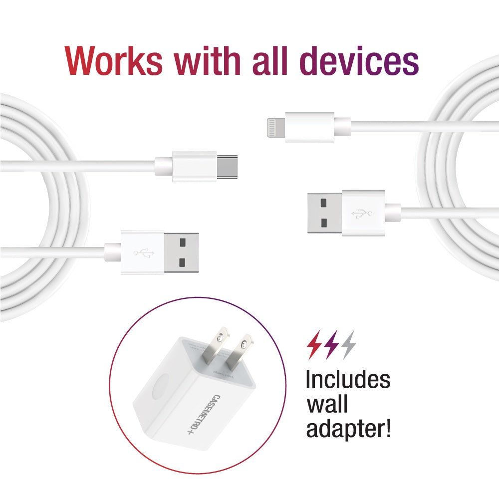 Universal Charging Set – Includes Wall Adapter