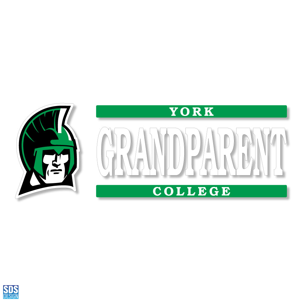 Decal: Grandparent w/Spartan Logo - 6"x 2"