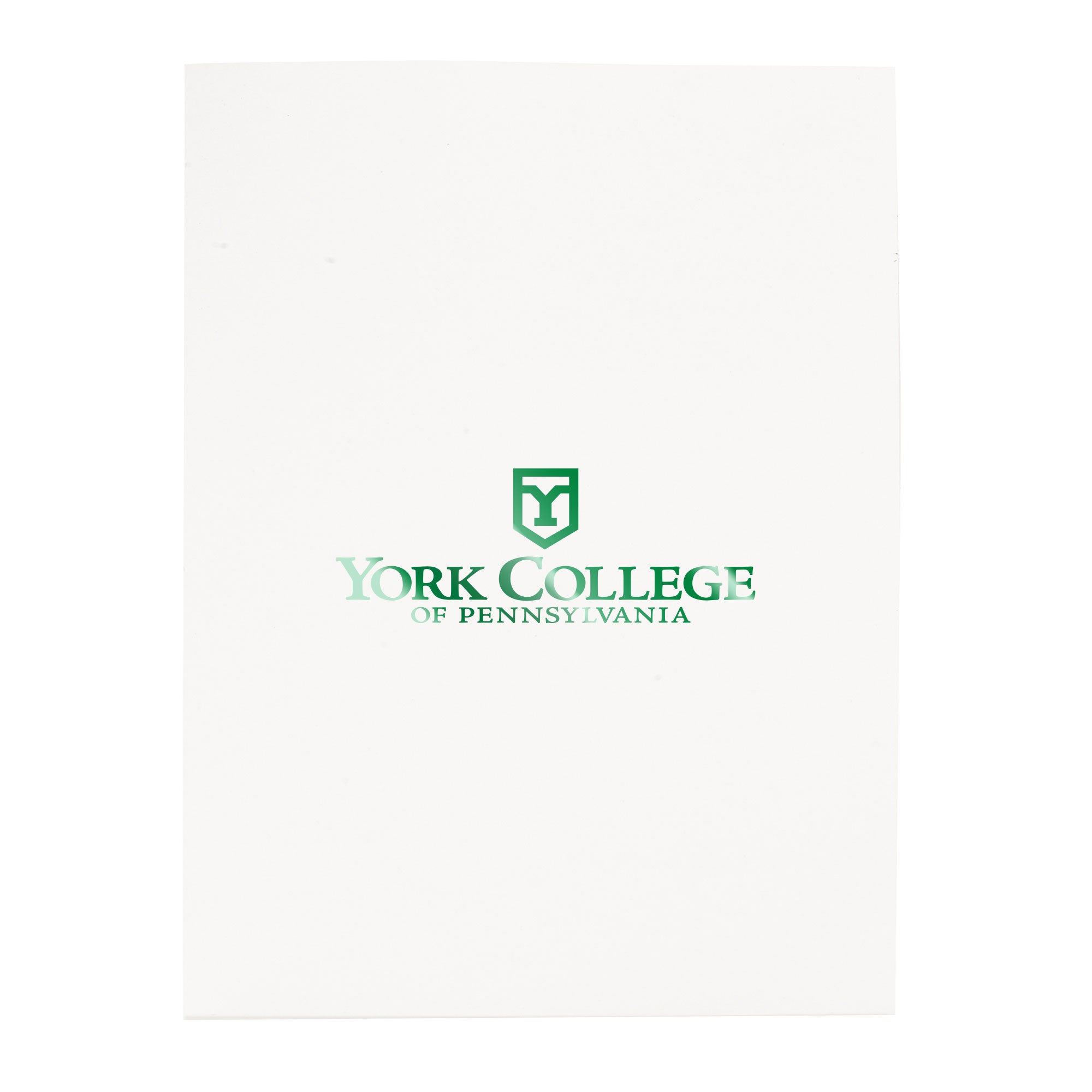 Folder: York College Imprinted w/Pockets