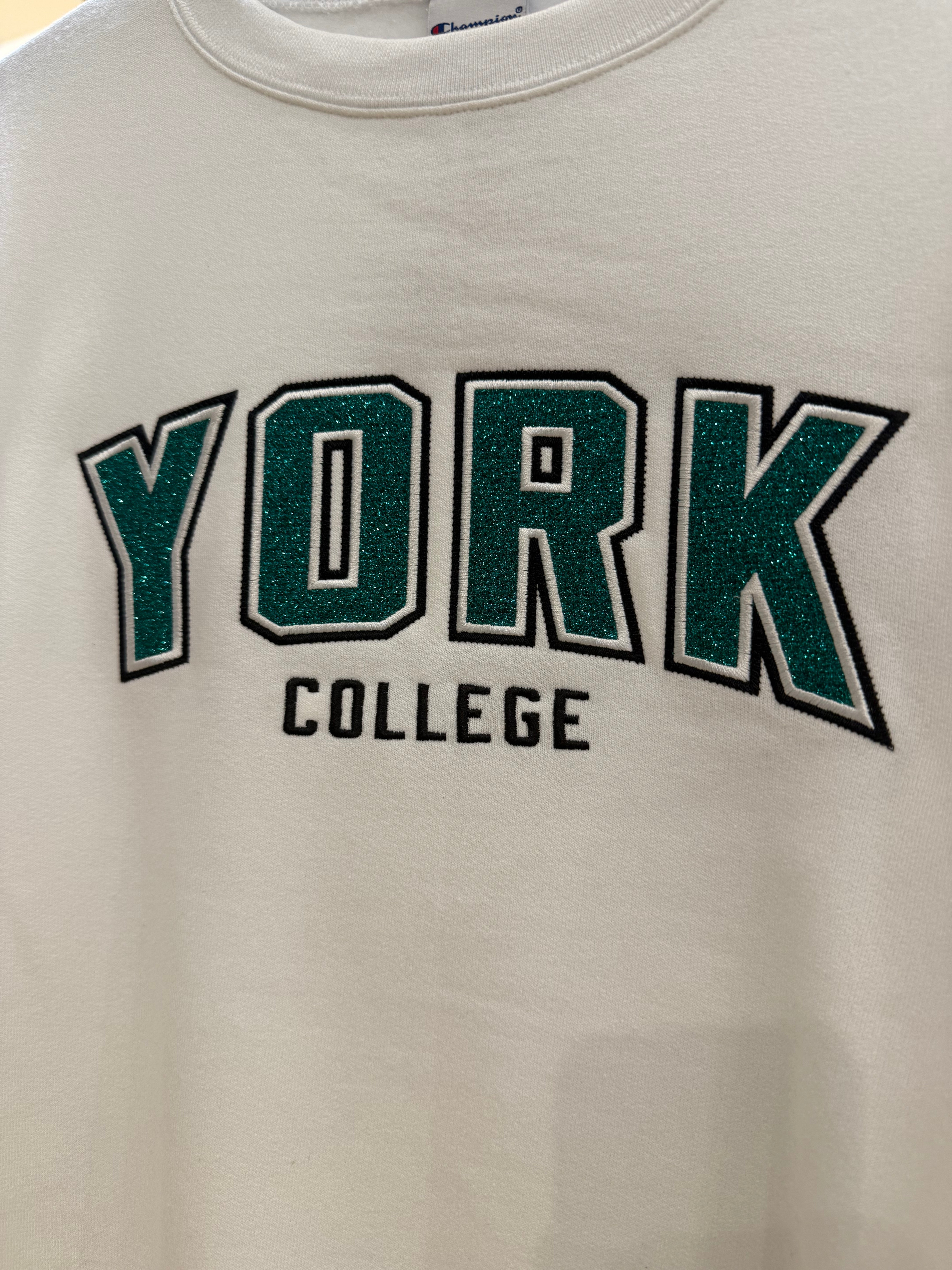 CHAMPION POWERBLEND GLITTER SPARTANS CREWNECK