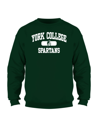 EIGHTY EIGHT CREW SWEATSHIRT WITH YORK COLLEGE OVER SPARTANS