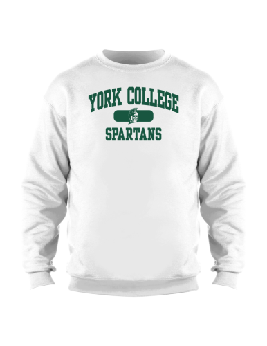 EIGHTY EIGHT CREW SWEATSHIRT WITH YORK COLLEGE OVER SPARTANS