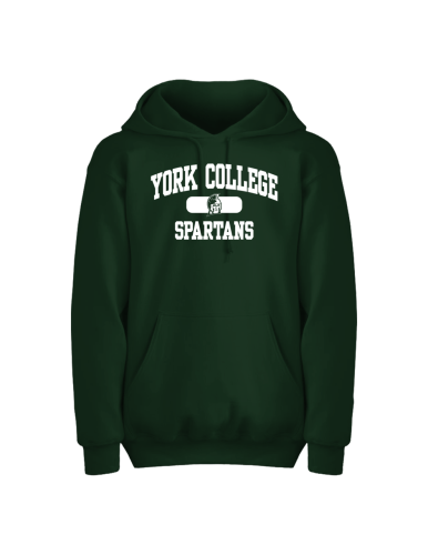 EIGHTY EIGHT HOODED SWEATSHIRT WITH YORK COLLEGE OVER SPARTANS