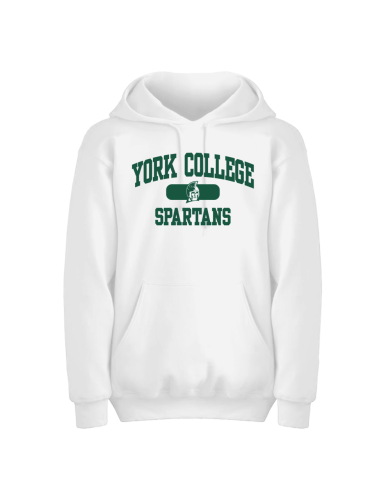 EIGHTY EIGHT HOODED SWEATSHIRT WITH YORK COLLEGE OVER SPARTANS