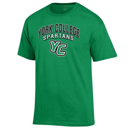 CHAMPION S/S T-SHIRT WITH YORK COLLEGE YC LOGO