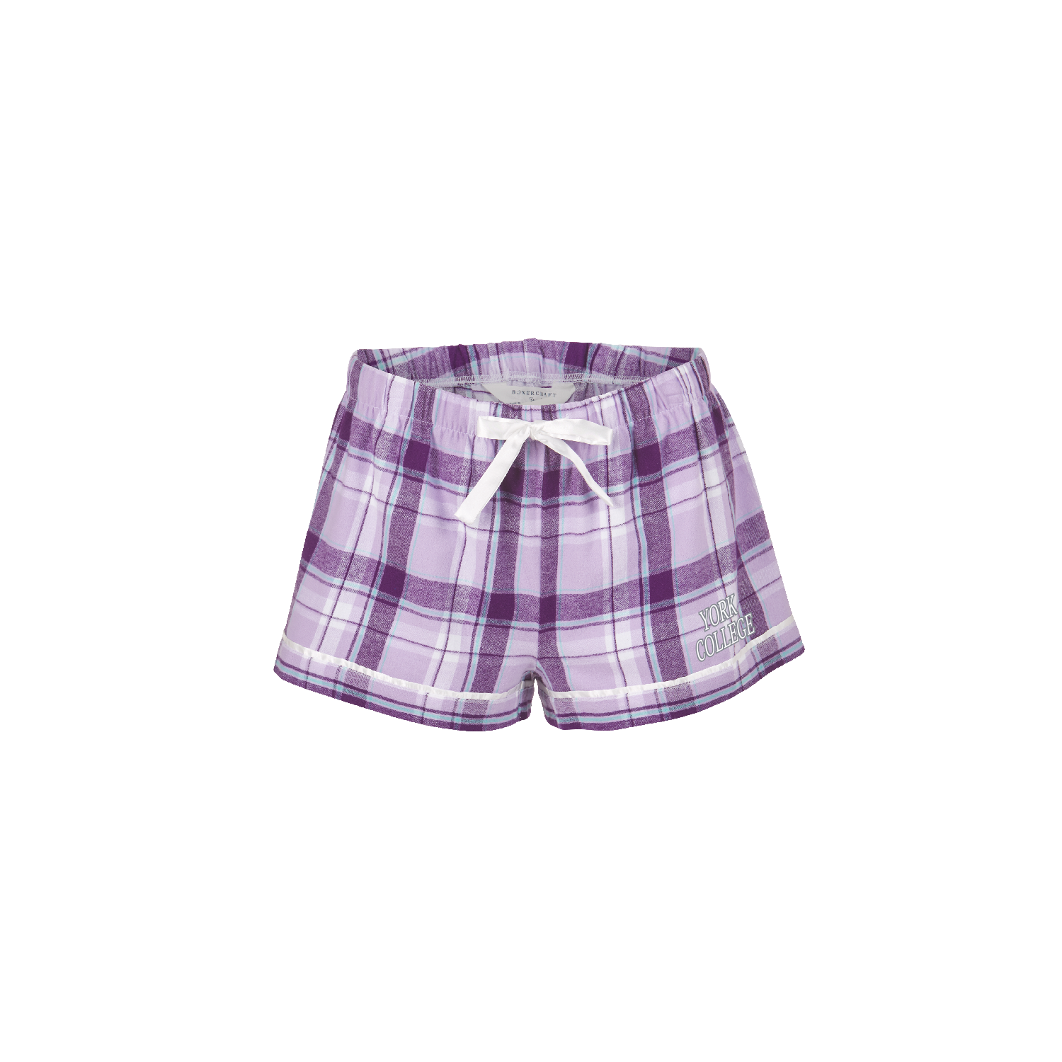BOXERCRAFT WOMENS YORK COLLEGE FLANNEL SHORT