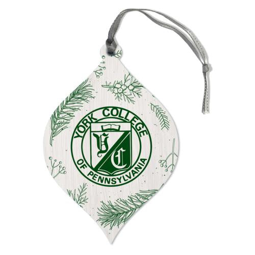 ORNAMENT TEARDROP WITH BRANCH DESIGN