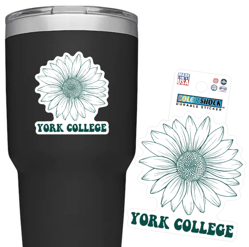 Sticker: York College Daisy
