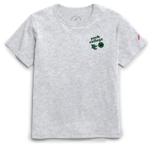 LEAGUE YOUTH SHORT SLEEVE T-SHIRT WITH SMILEY FACE