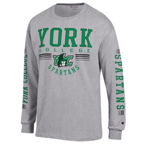 CHAMPION L/S T-SHIRT WITH 3 LOCATION
