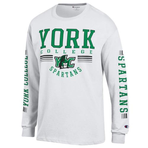 CHAMPION L/S T-SHIRT WITH 3 LOCATION
