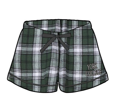 BOXERCRAFT WOMENS YORK COLLEGE FLANNEL SHORT