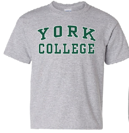 GILDAN YOUTH T-SHIRT WITH YORK OVER COLLEGE