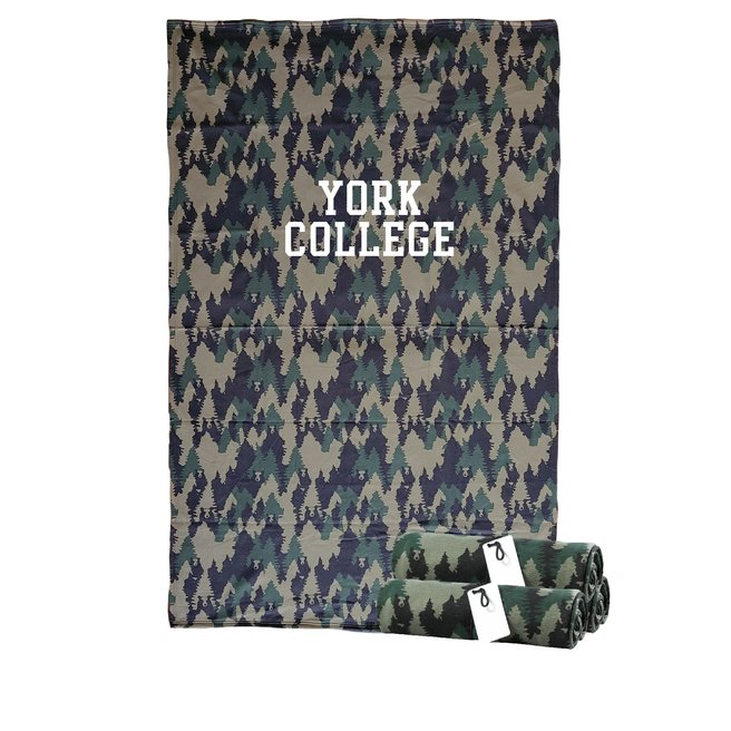 Blanket: Pro-Weave Sweatshirt - York College - 54" x 84"
