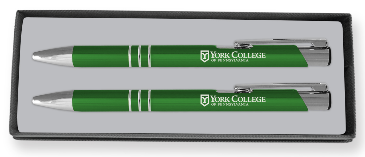 Aura Collegiate Pen & Mechanical Pencil Set - Green
