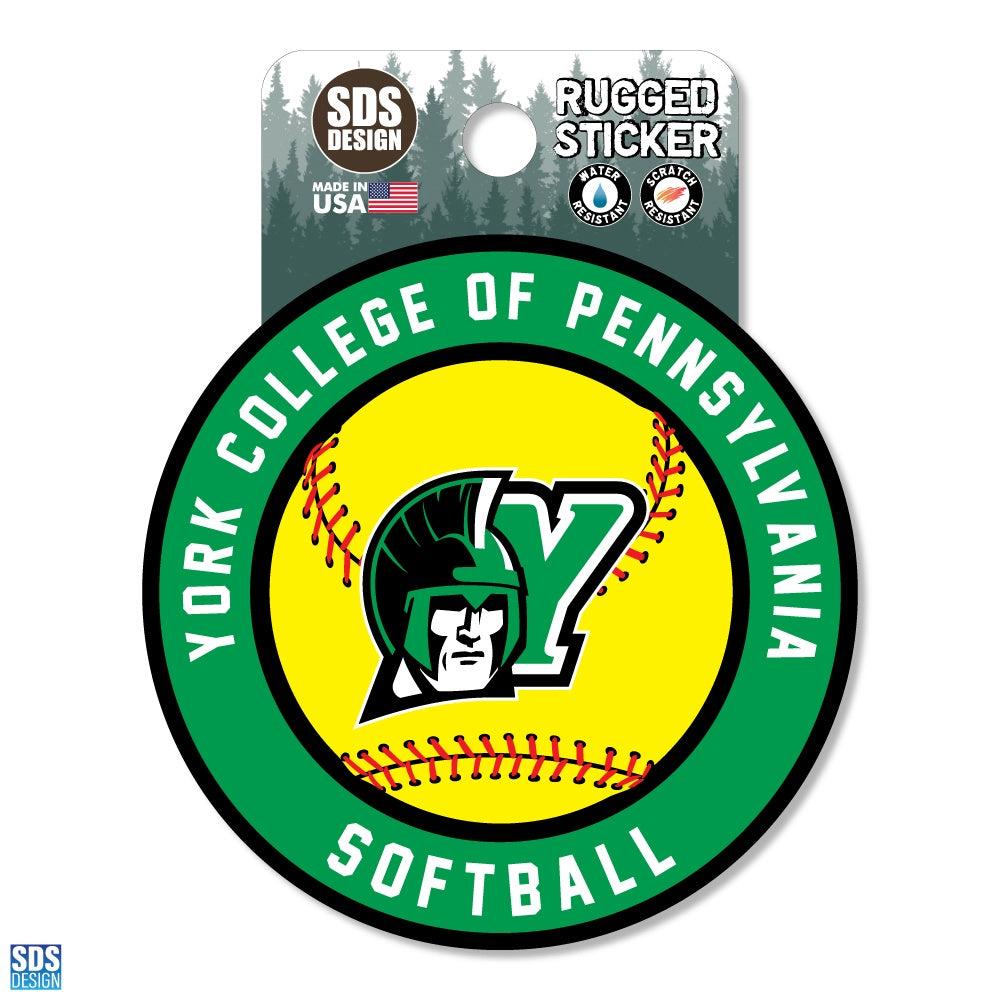 Sticker: YCP Softball
