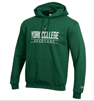 CHAMPION YORK COLLEGE APPLIQUE POWERBLEND HOOD
