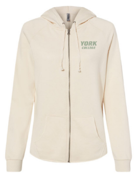 YORK COLLEGE CALIFORNIA WAVE WASH WOMEN'S FULL ZIP