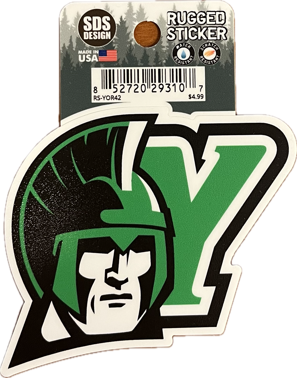 Sticker: Rugged Y/Spartan - 3.5"