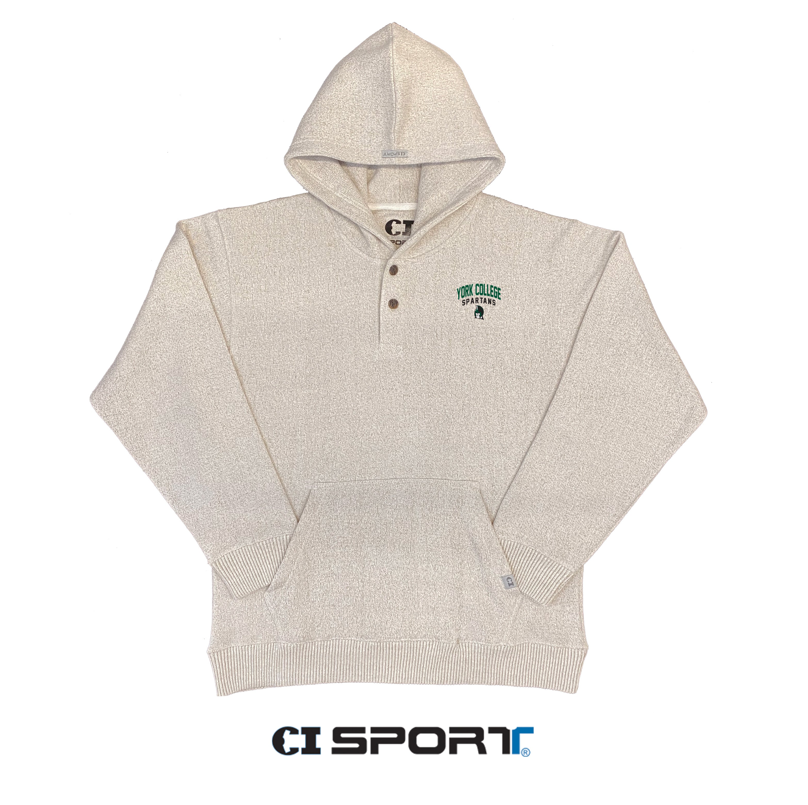 CI SPORT YORK COLLEGE HARBOR BUTTON HOOD