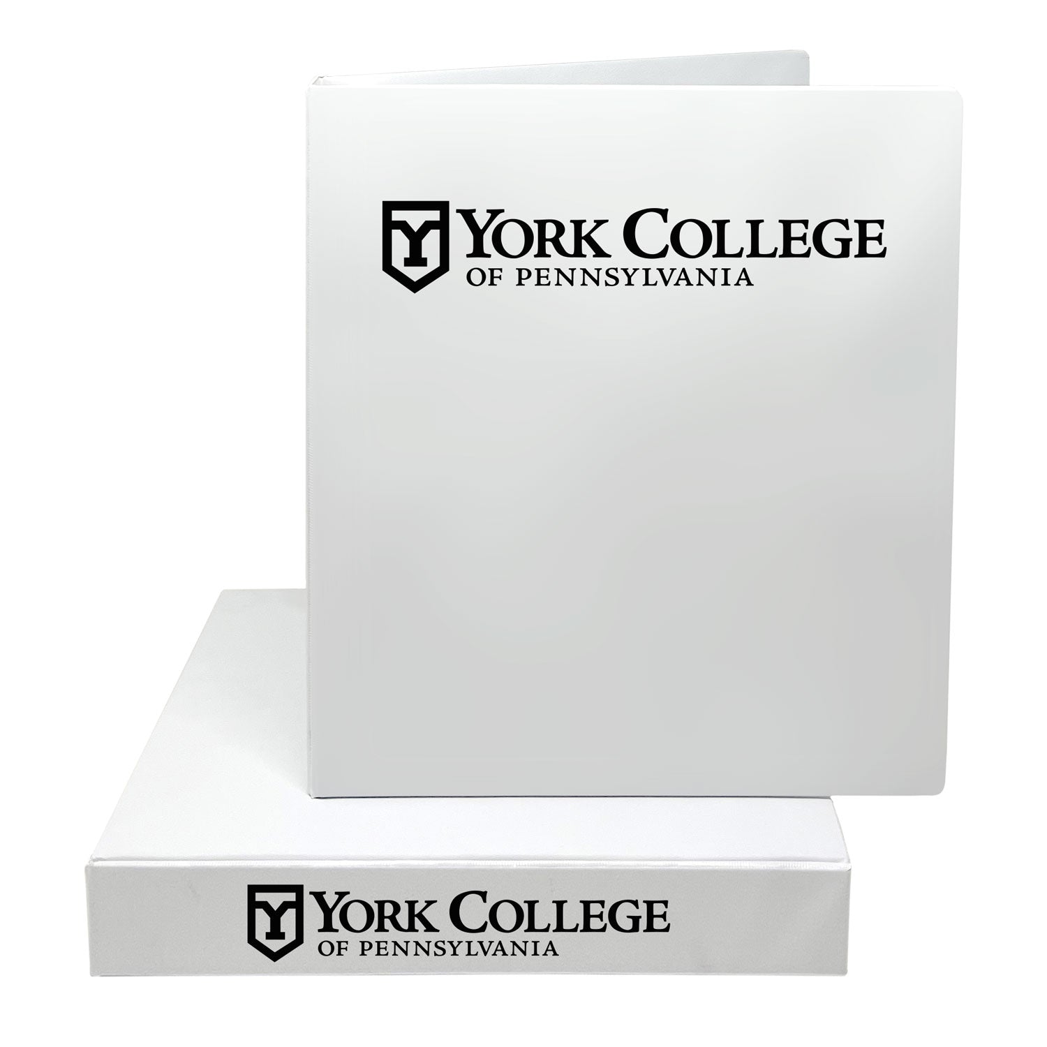 Binder: 1.5" Vinyl York College Imprinted