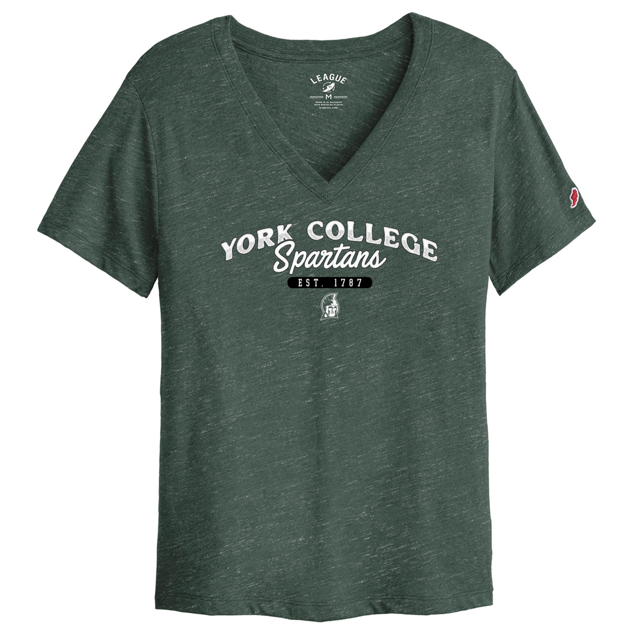 LEAGUE WOMEN'S YORK COLLEGE V-TEE