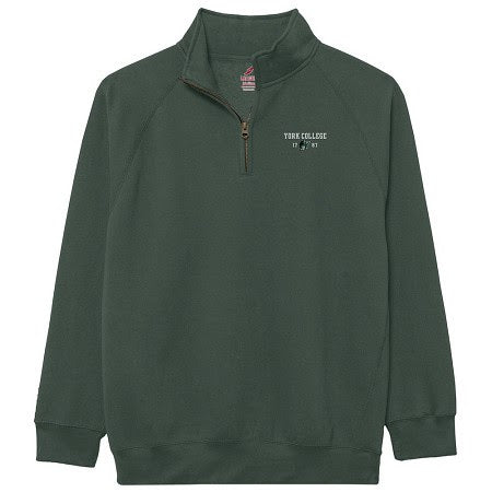 LEAGUE ESSENTIAL YORK COLLEGE 1/4 ZIP SWEATSHIRT