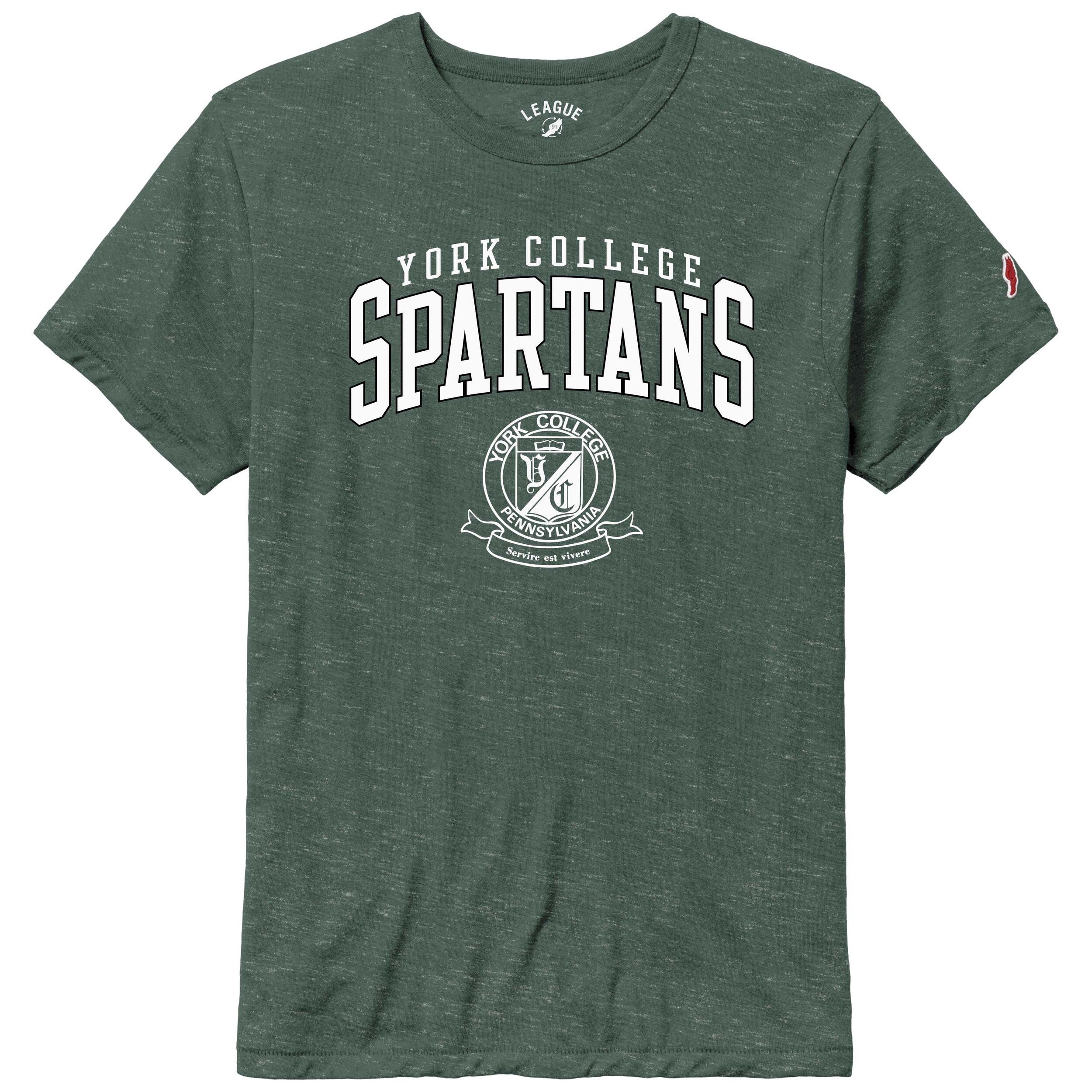 LEAGUE YORK COLLEGE SEAL VICTORY FALLS SHORT SLEEVE T-SHIRT