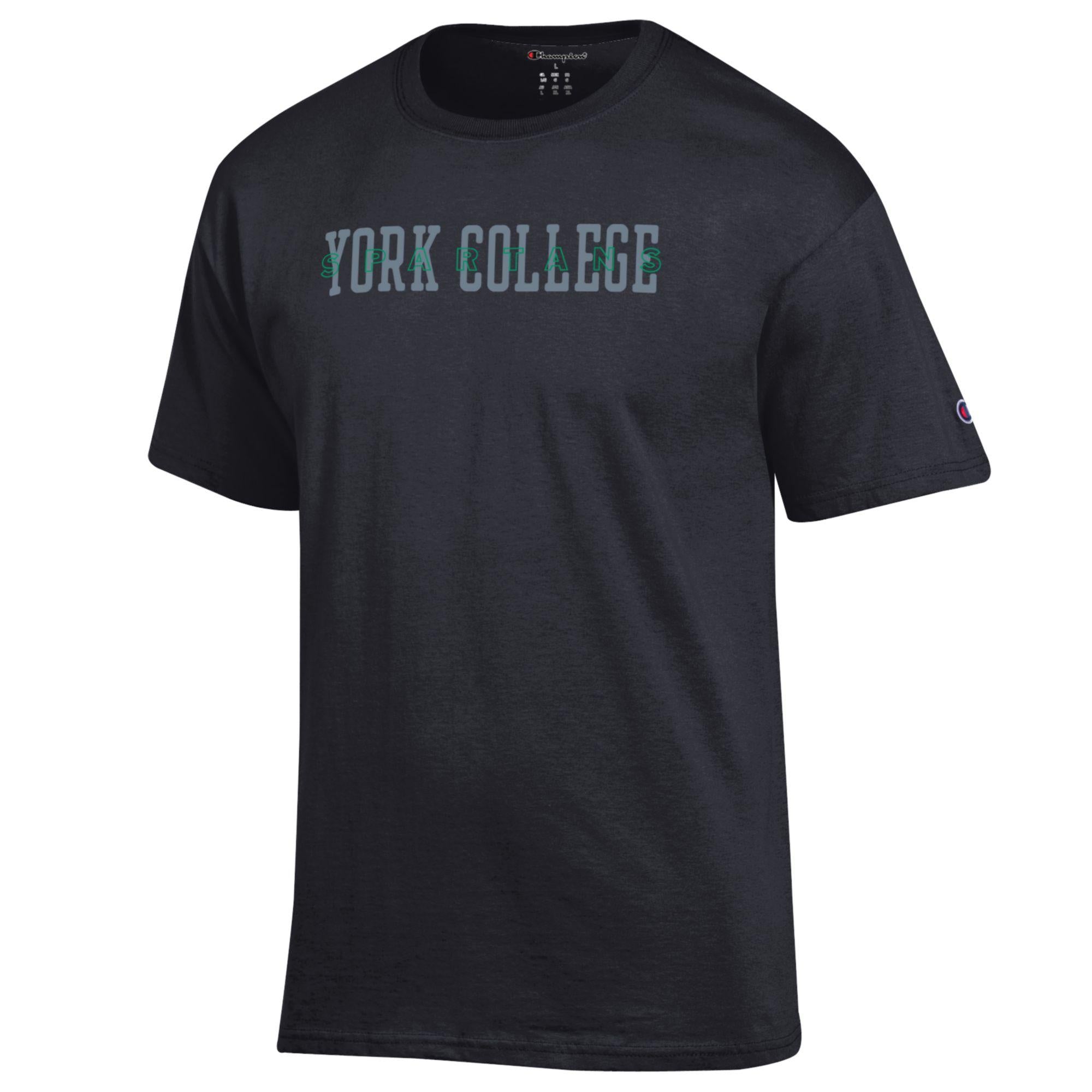 CHAMPION DOUBLE YORK COLLEGE SHORT SLEEVE T-SHIRT