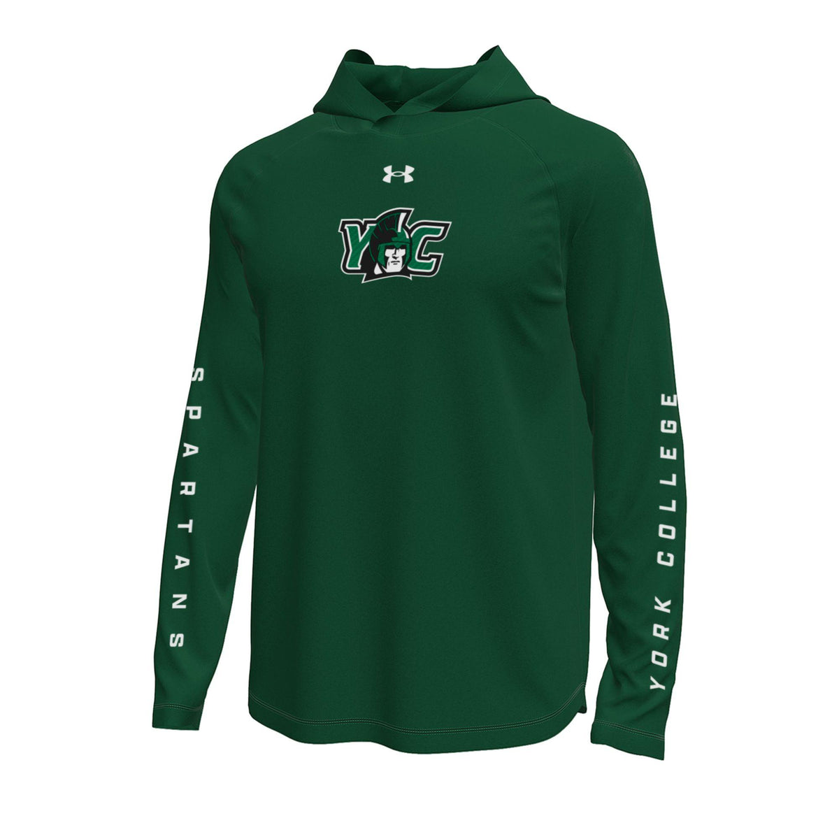 UNDER ARMOUR TECH STRETCH LONG SLEEVE HOODED T-SHIRT