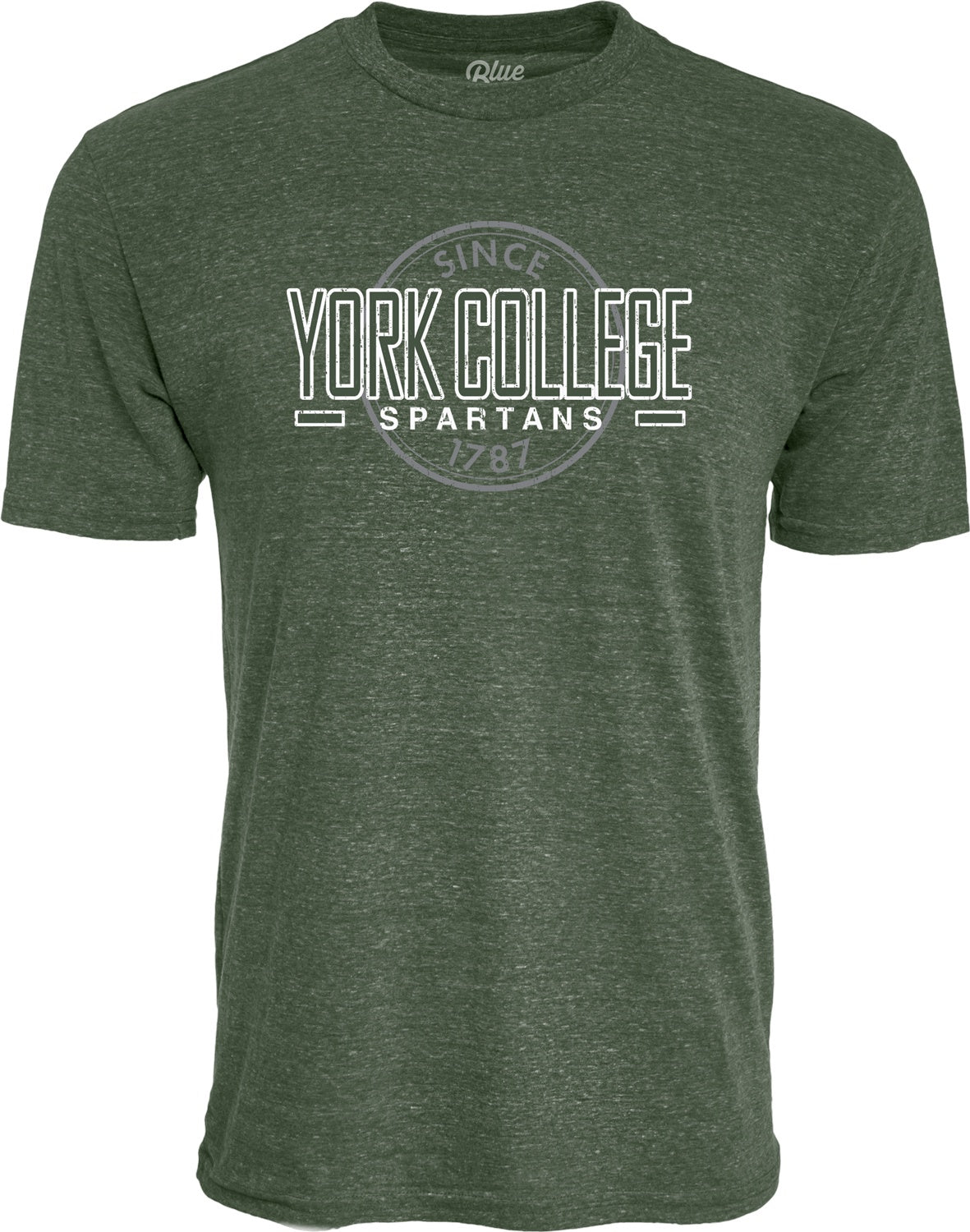 BLUE 84 YORK COLLEGE TRI-BLEND S/S T-SHIRT